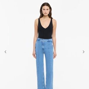 Another Tomorrow High Rise Denim Jeans for Women